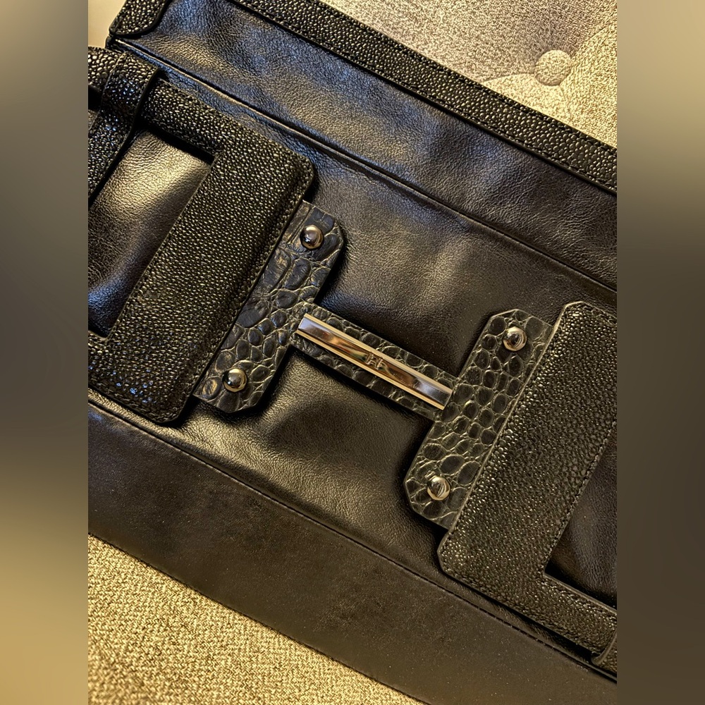 Halston Heritage Black Clutch with Elegant Design